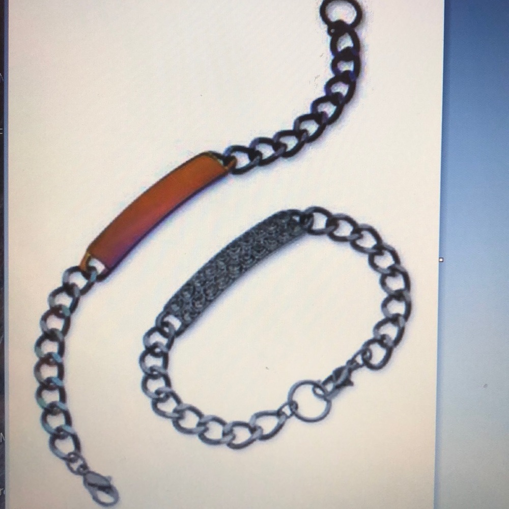 Guess Hematite-Tone ID Bracelet Set